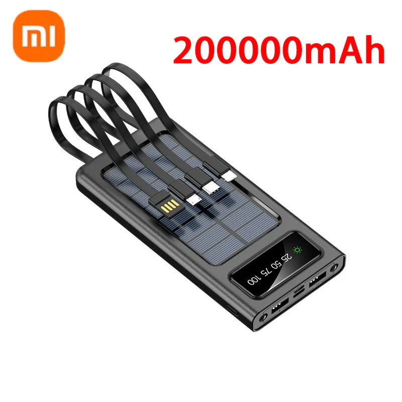 Batterie portable solaire Xiaomi | 200000mAh pour survie