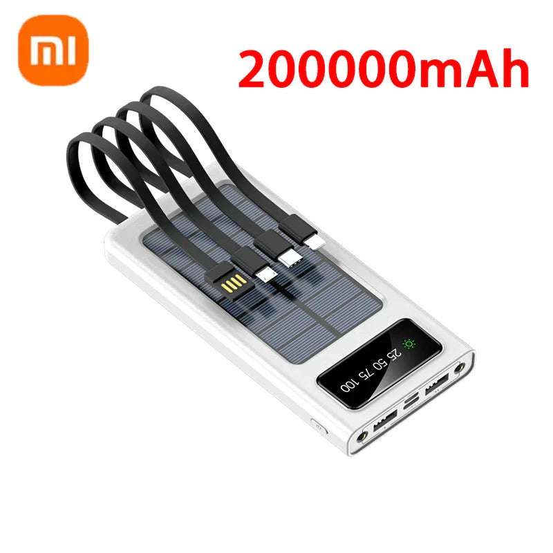 Batterie portable solaire Xiaomi | 200000mAh pour survie