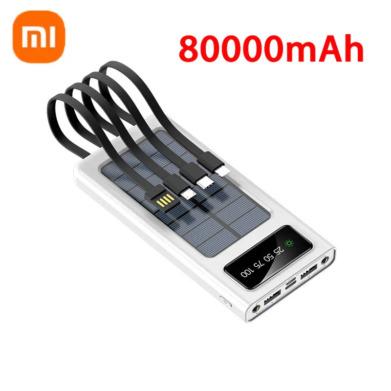 Batterie portable solaire Xiaomi | 200000mAh pour survie